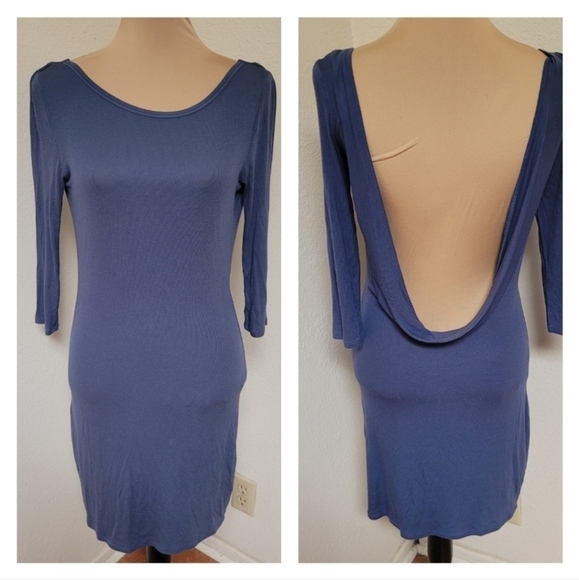 Victorias Secret 3/4 Sleeve Lightweight Backless Dress - Picture 1 of 5